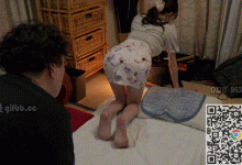 GIF剧情图解4出处,人妻感十足的嫂子 翘着屁股对我 很难不心动-解解图解